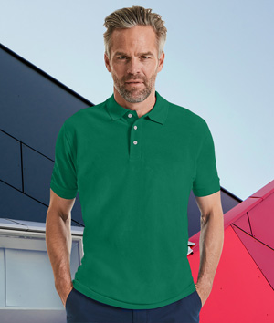 Polo manica corta in jersey bicolore